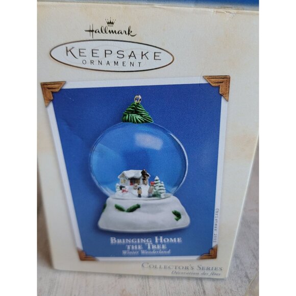 Hallmark bringing home the tree snow globe ornament Xmas - Picture 8 of 8